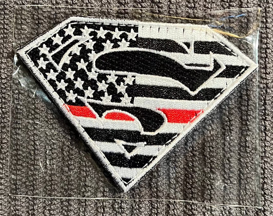 Thin red line Superman patch